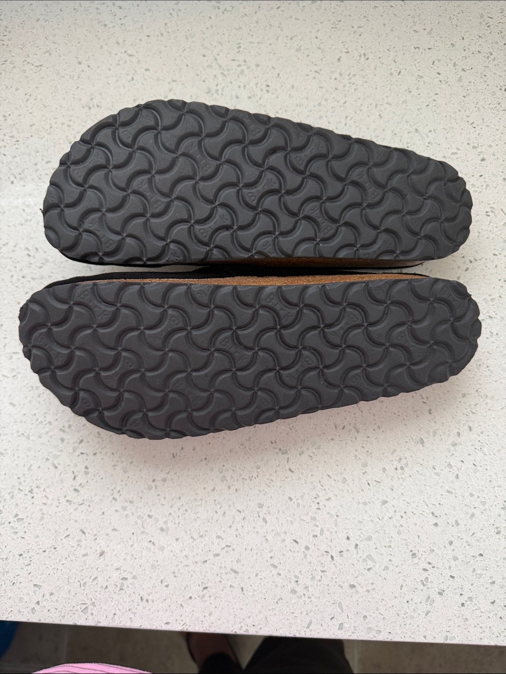 Birkenstock Black Suede Slip-On Loafers with Silver Buckle - Picture 6 of 10